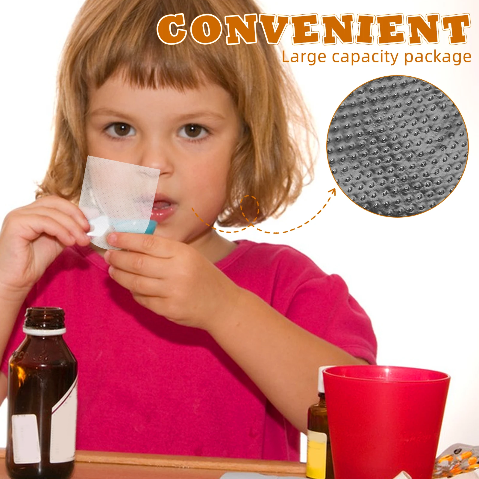 60 قطعة من قفاز اللسان الواقي المقاوم للطعم وغطاء حماية شفاف #2