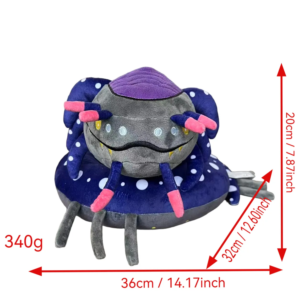 

Subnautica Cartoon Plush Toy for Home Decor Sofa Snake Doll for Kids Fans Birthday Halloween Christmas Gift