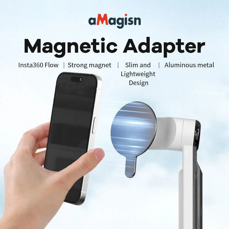 aMagisn For Insta360 Flow powerful Magnetic Adapter for MagSafe Action Camera Accessories