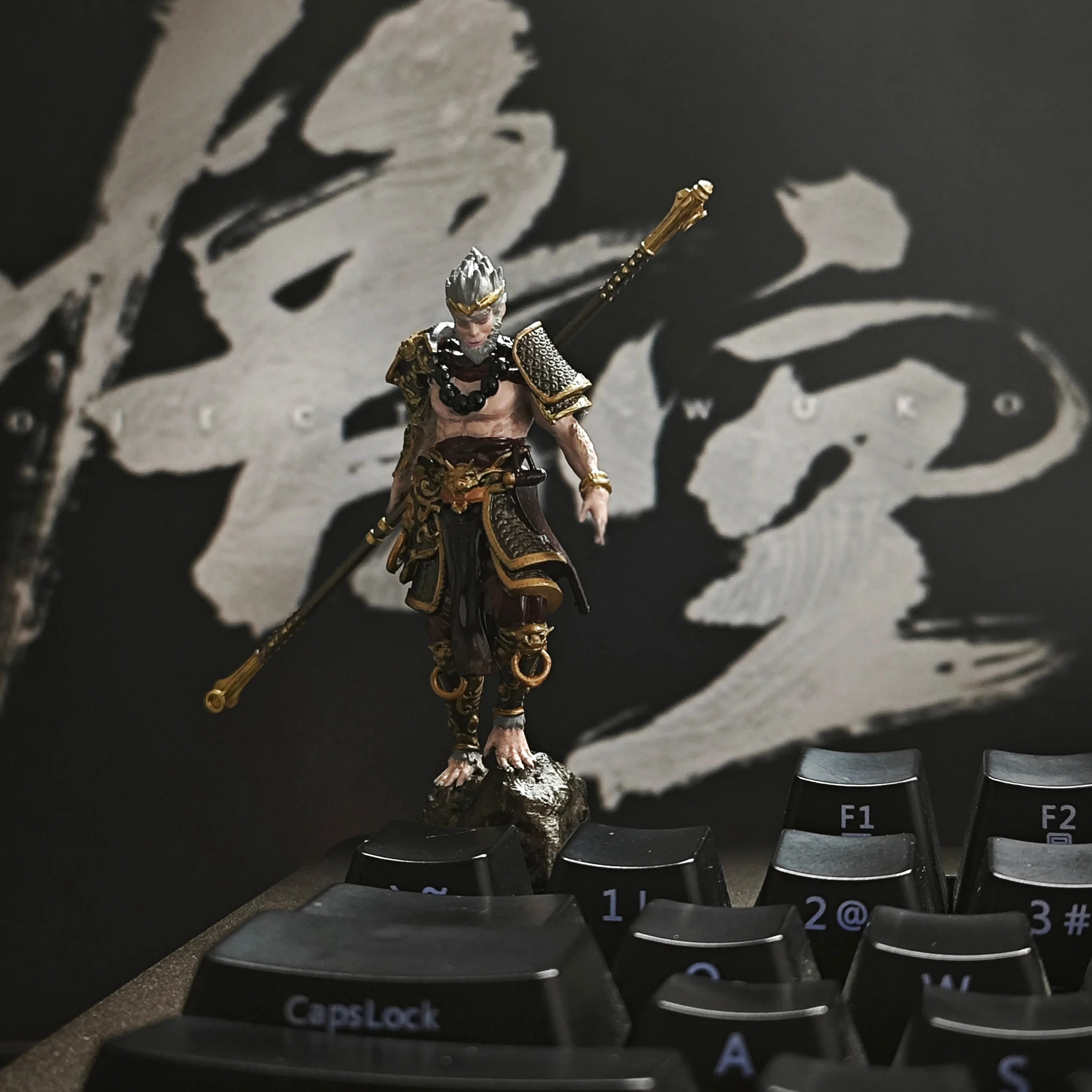 Wukong keycaps, game personalized creative 3d three-dimensional keycaps