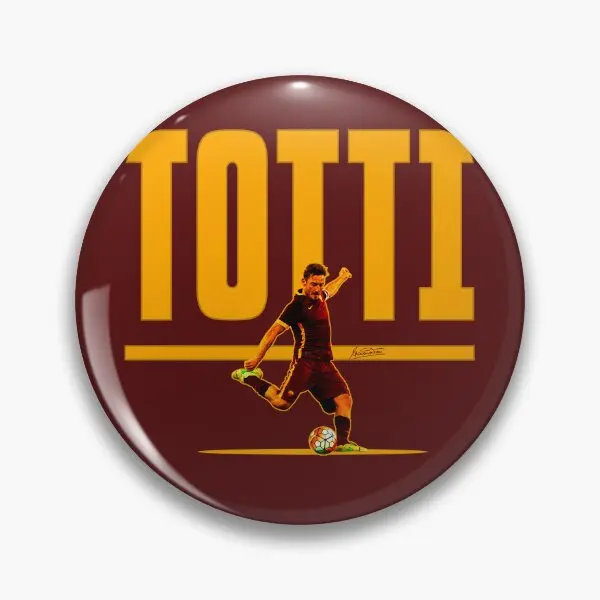 Totti Icon  Soft Button Pin Fashion Gift Cartoon Clothes Metal Funny Women Creative Hat Decor Badge Jewelry Lapel Pin Collar