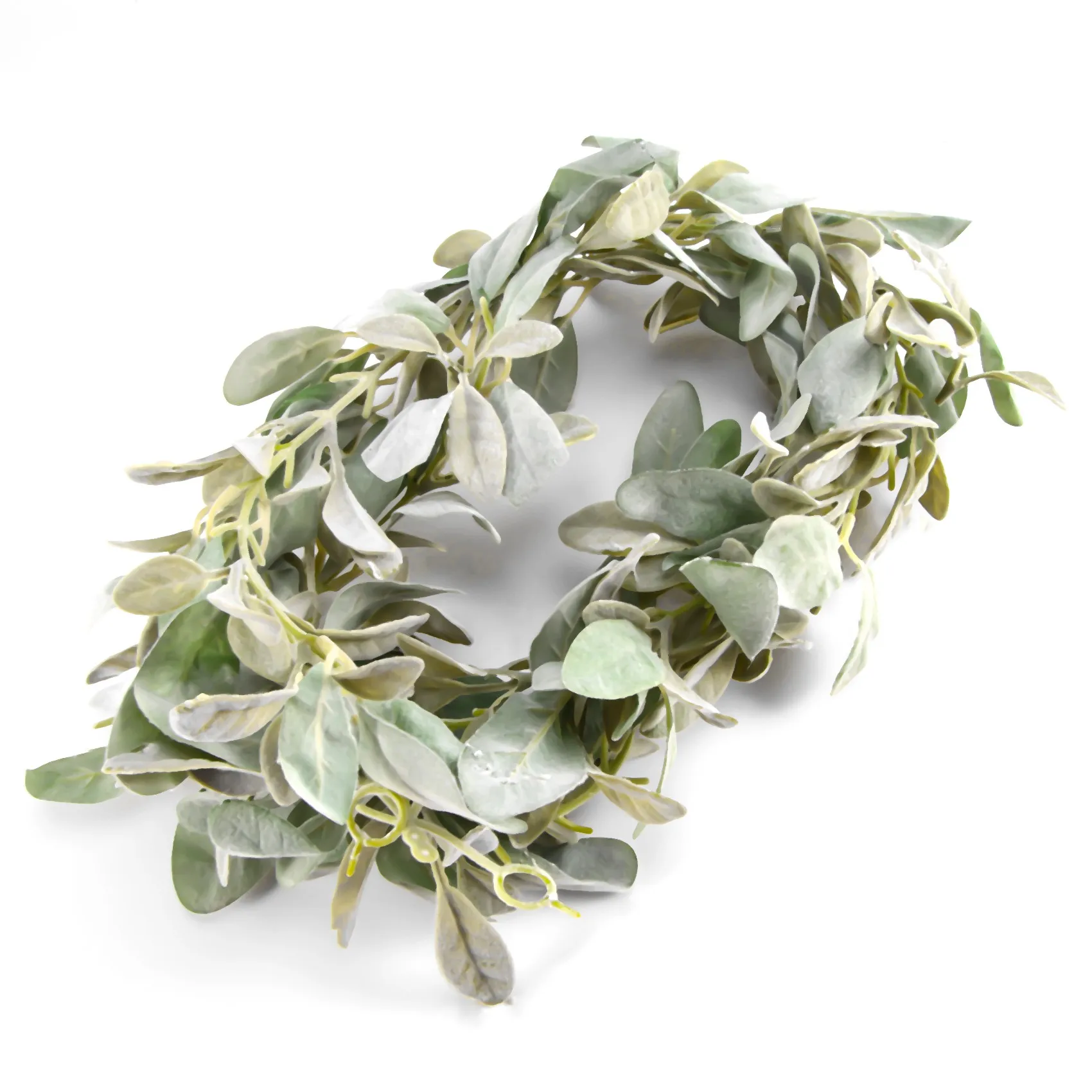 6.7 Ft Lambs Ear Garland Artificial - Succulent Garland - Fall Eucalyptus Garland - Leaf Garland