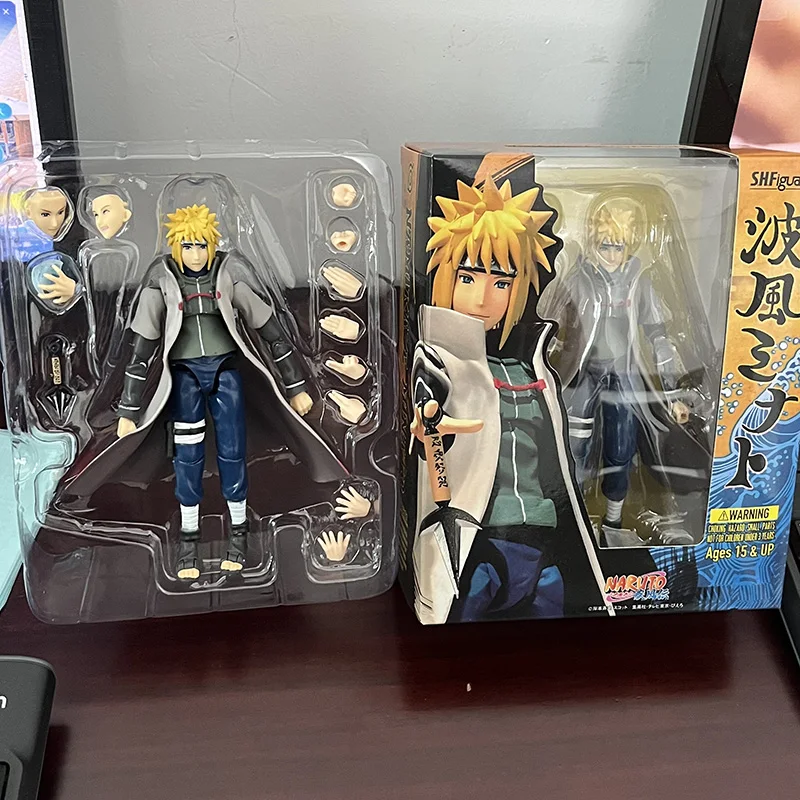 S.H.Figuarts SHF Naruto Shippuden Fourth Generation Namikaze Minato Action Figure Model Toys Joint Movable Bookshelf Ornament