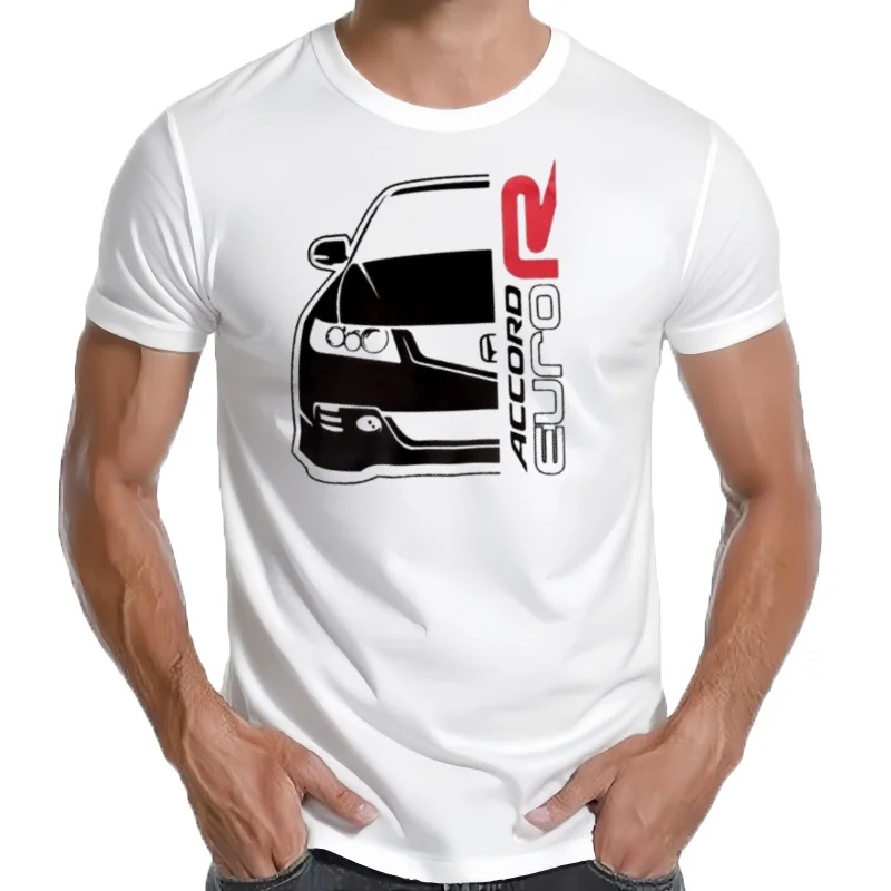 Camiseta de moda de verano , camiseta clásica japonesa para fanáticos de los coches Accord CL7 Euro R