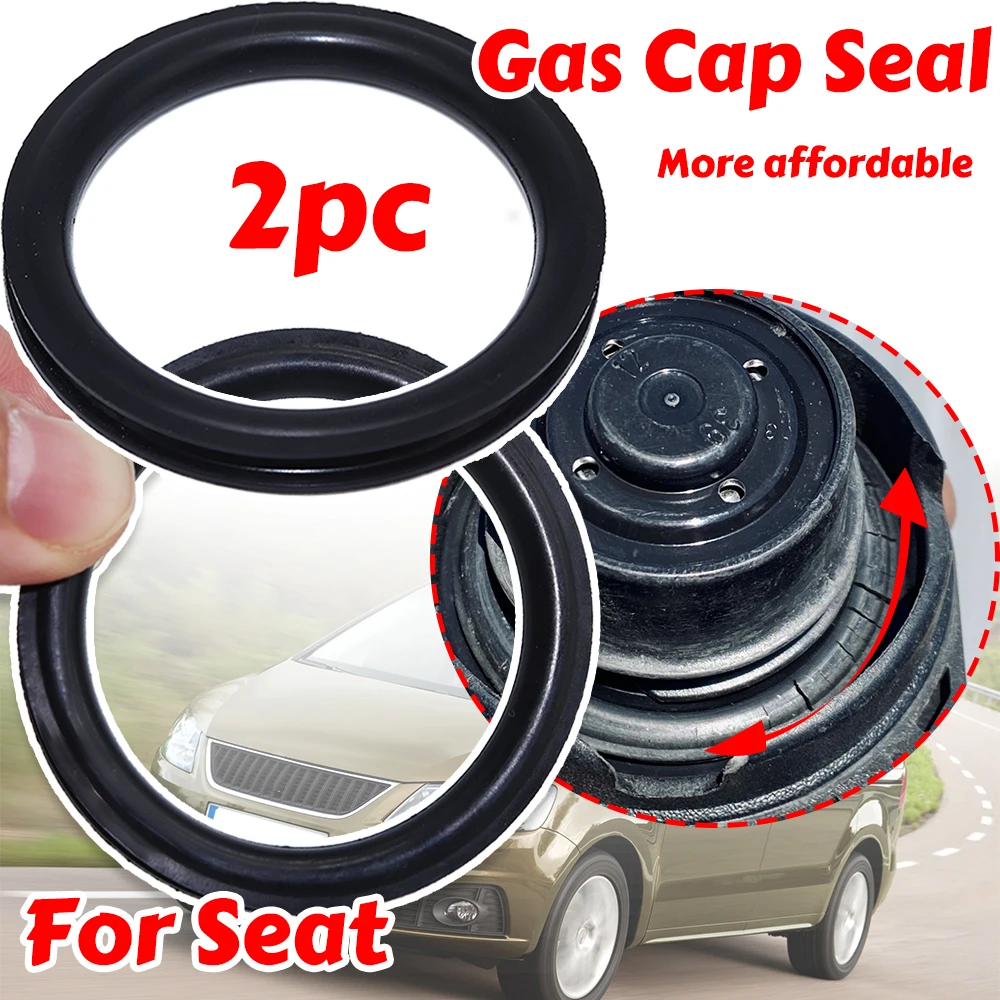 

2X Gas Cap Replacement Seal Fuel Tank Filler Neck Repair V Shape O-ring Rubber Gasket Washer 55x5mm For Seat TOLEDO LEON IBIZA