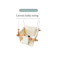 Baby Swing Indoor Outdoor Canvas Hammock Swing for Infants Toddlers Home Garden Nursery Hanging Seat Children Cotton Swing