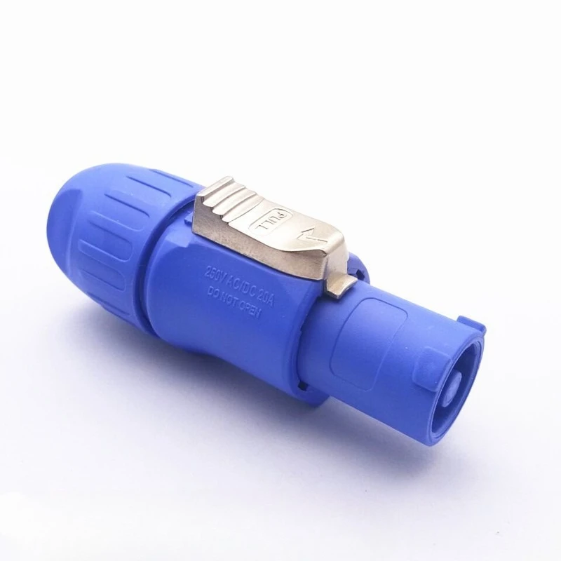 1PC Flame Retardant Powercon Connector 3 Pin 20A 250V NAC3FCA NAC3FCB Male Plug for Stage Lighting LED Screen