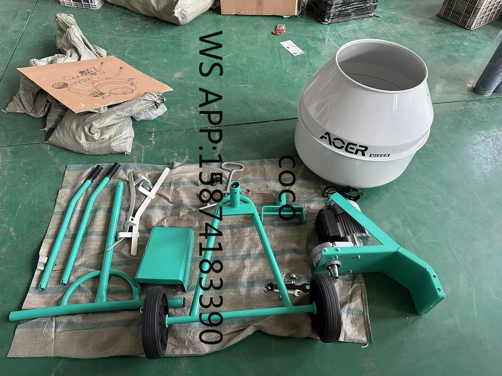Force Action Concrete Mixer Self Loading Cement Mixer Equipment