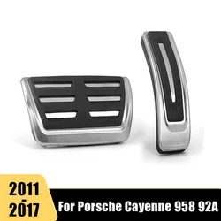 For Porsche Cayenne 958 92A 2011 2012 2013 2014 2015 2016 2017 Car Foot Accelerator Brake Gas Fuel Pedal Cover Non-slip Pads