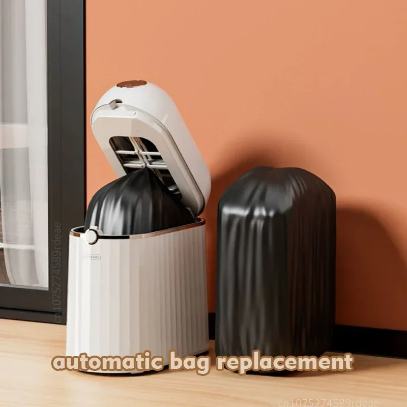 10 Liters Automatic Packing Trash Can Garbage Cans for Kitchens Smart Sensor Automatic Bagging Bin Home Induction Wastebasket