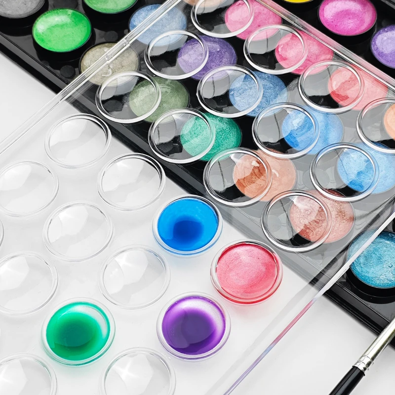 Solid Watercolor Paint Set for Kids & Art Students Vibrant Non-Toxic Colors, Perfect for Painting, Sketching & Creative Projects