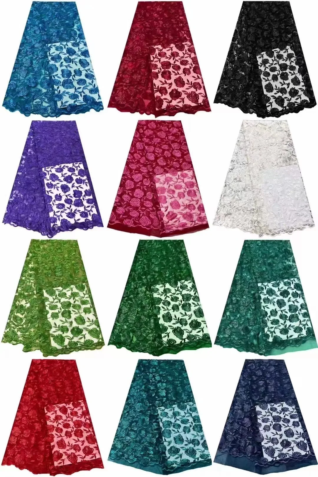 

African Lace Fabrics With Embroidered 2024 High Quality Nigerian French Tulle Lace Fabric Net Mesh Lace For Wedding Party 5yards