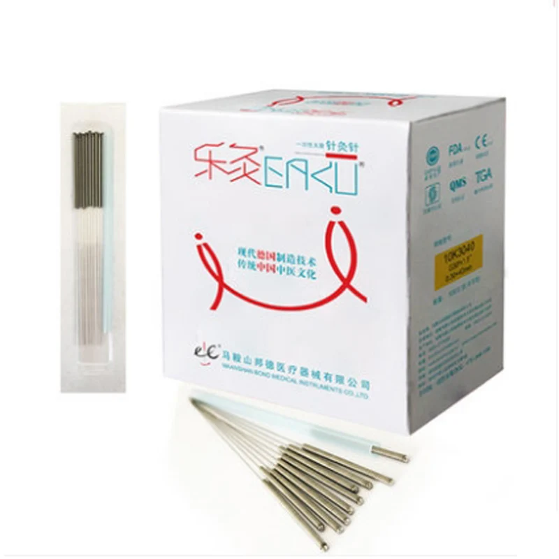 

2 boxes=1000Pcs EACU Acupuncture needle disposable sterile needles Health Body Acupuncture point beauty needle