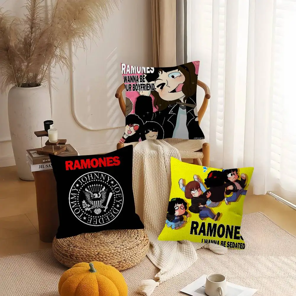 Band Punk R-Ramones anime  Cushion Cover Decorative Pillow Sofa Home Decor case pillow cases