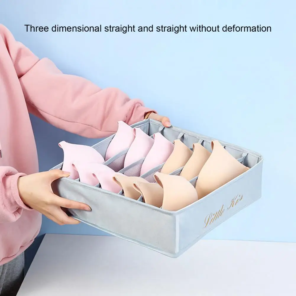 Socks Organizer Multi Compartments Large Capacity Fabric Foldable Divided Clothes Container Case Home Supplies Organizadores