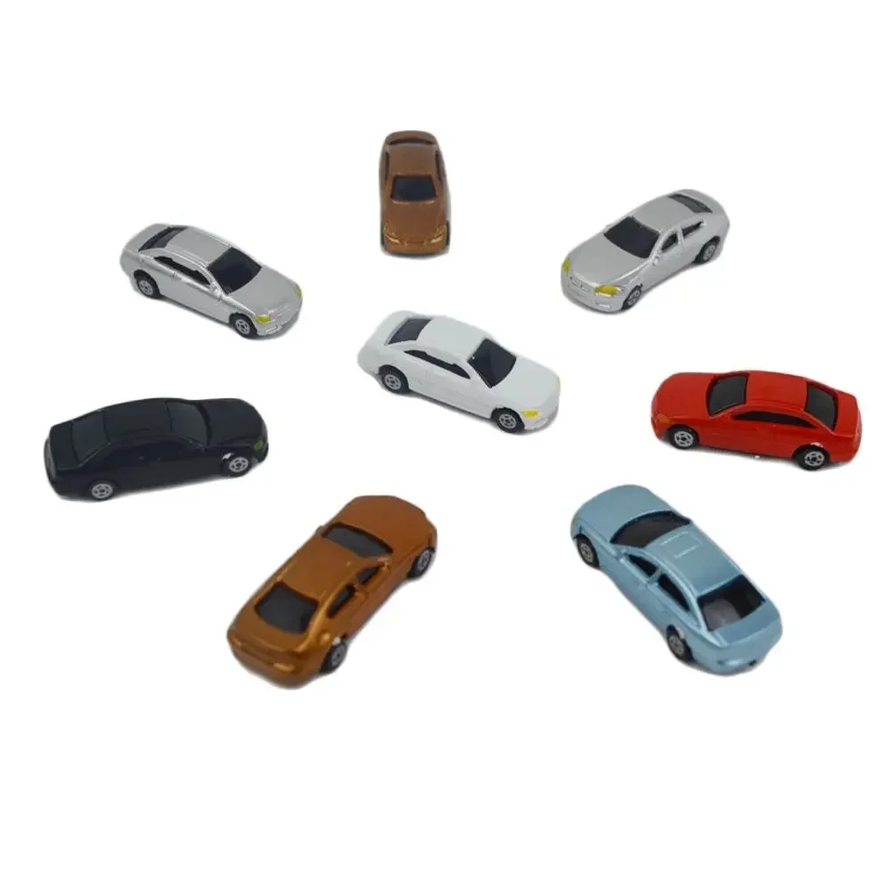 20PCS 1/200 Miniature Car Model Toys ABS Plastic Vehicles For Diy Model Making/Sandtable Landscape/Diorama/Gift Random Colors