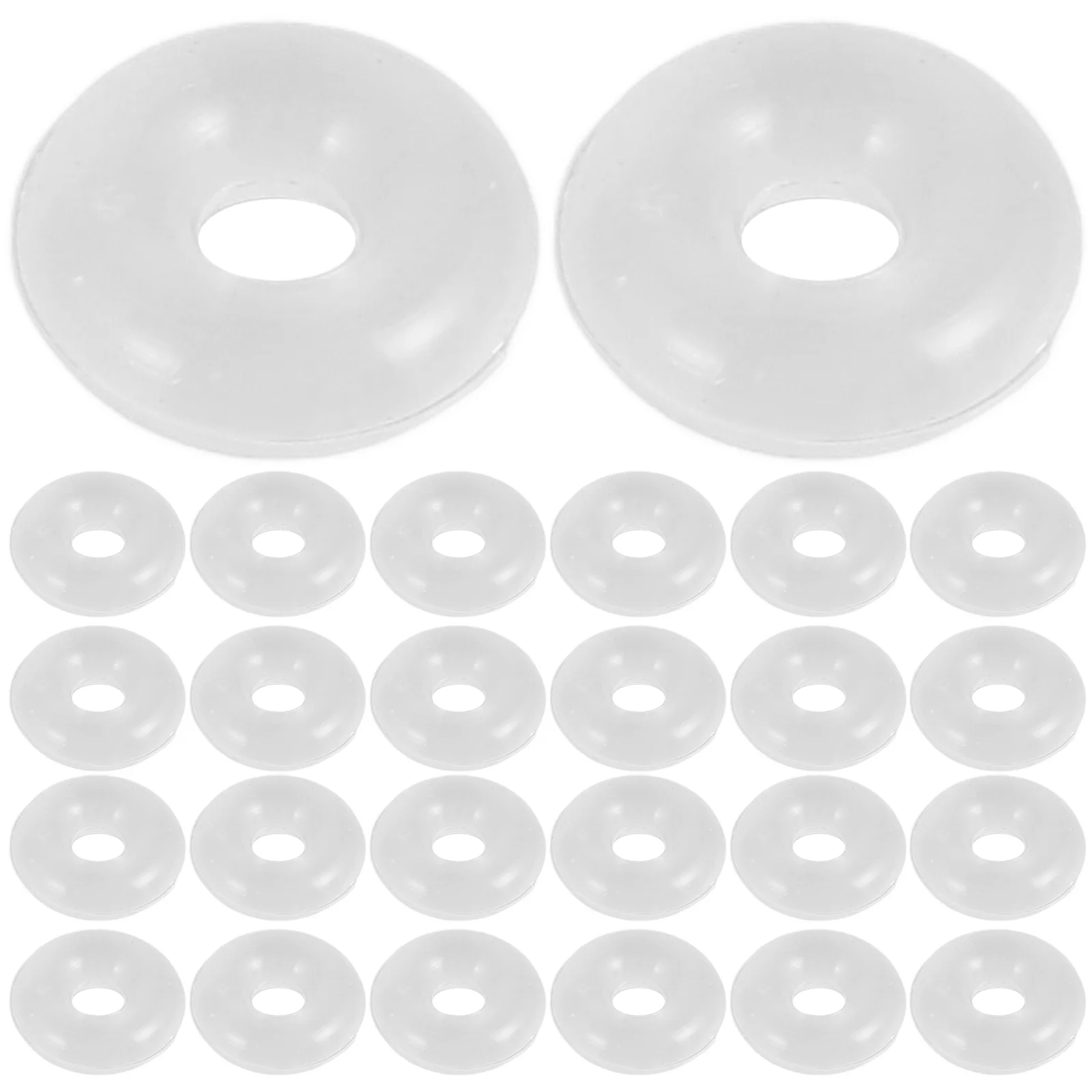 

80PCS Clear Silicone Rubber Stoppers for Use Alone or with Clip Lock Spacer Charm for Snake Chain Charm Bracelets