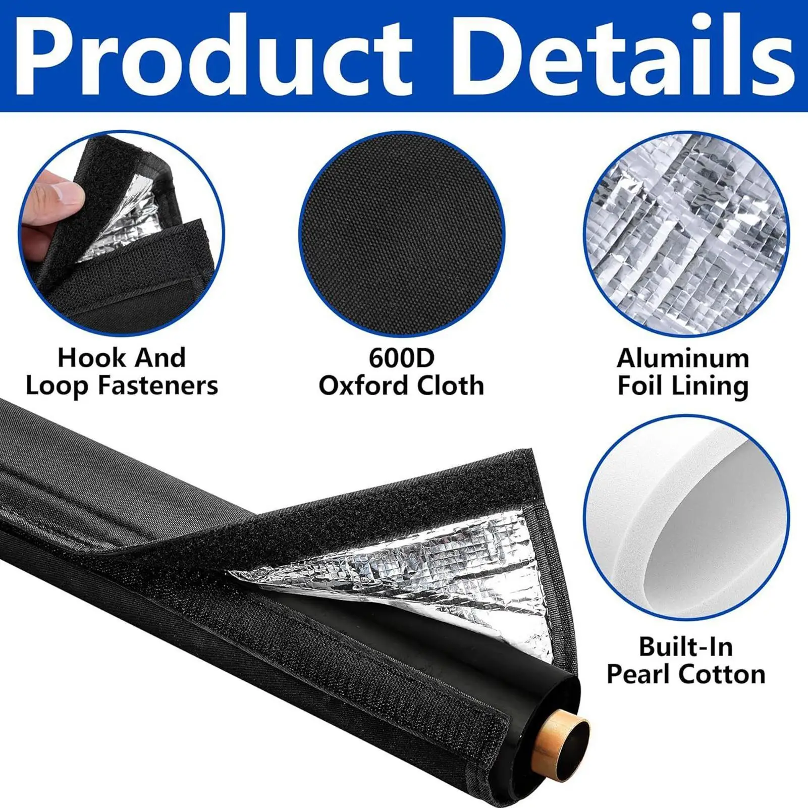 Ac Pipe Insulation Outdoor Copper Pipe Insulation Cover 3-Layer Exhaust Hose Wrap Air Conditioner Accessory For Daily Pool RV - Image 5