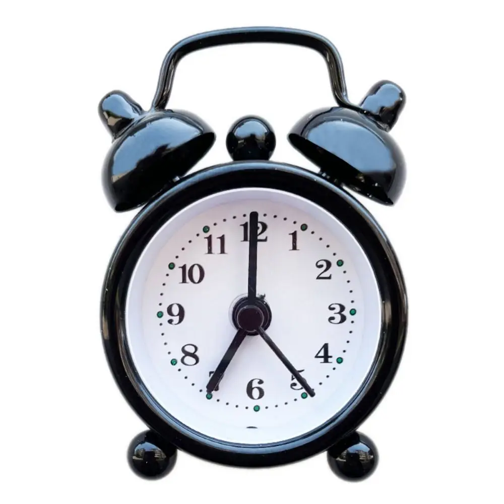 Multi-purpose Classic Mini Alarm Clock Simple Cute Bedside Alarm Clock Silent Small Table Clock Bedside