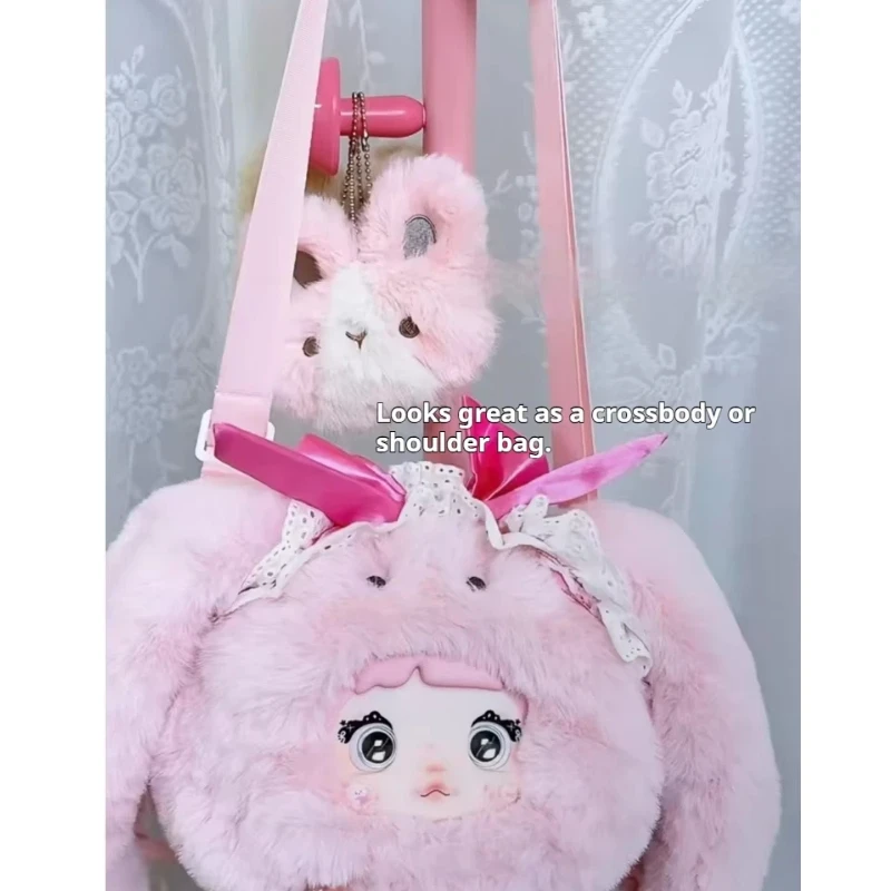 Oryginalny Nommi Winter Blind Box Plush Vinyl Backpack Winter Limited Edition Christmas Gift Girl Cute Plush Crossbody Bag 2025