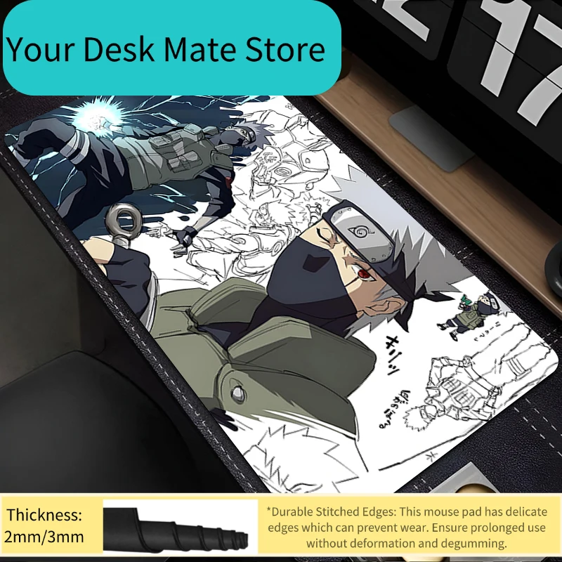 

Коврик для мыши Naruto Kakashi Hatake, компьютерный коврик для скоростной игры, коврик для киберспорта, коврик для ноутбука, коврик для клавиатуры, коврик для мыши, настольный коврик для ПК