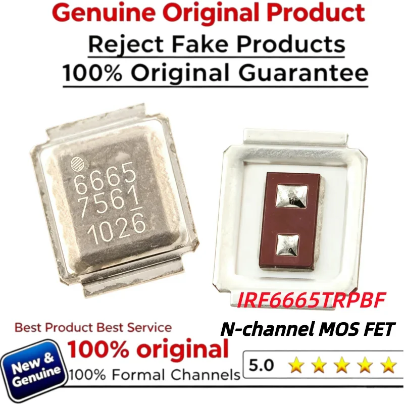 5-10pcs  100% New Imported Original  IRF6665TRPBF IRF6665 6665 DIRECTF  N-channel   MOS FET  100V