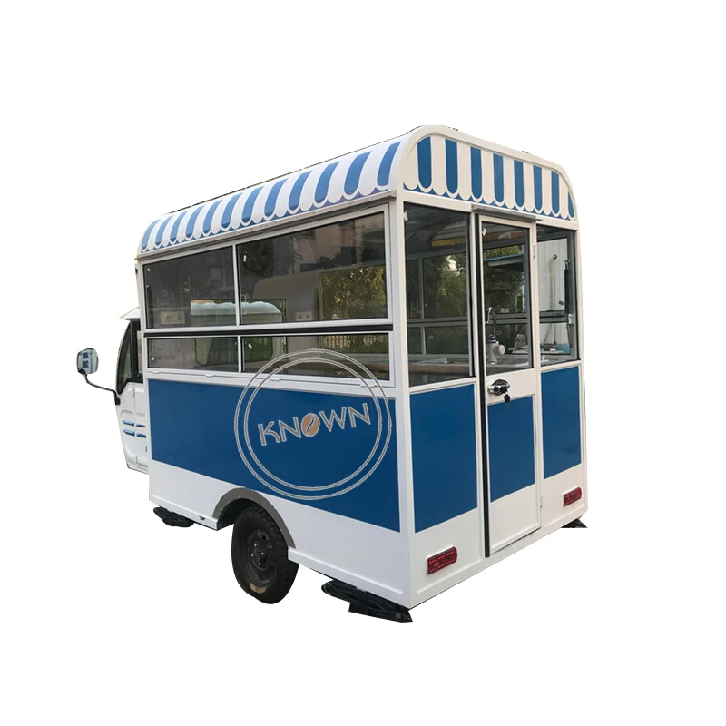 3 Wheels Electric Mobile Food Truck Ice Cream Food Tricycle Customized Street Food Cart For Sale