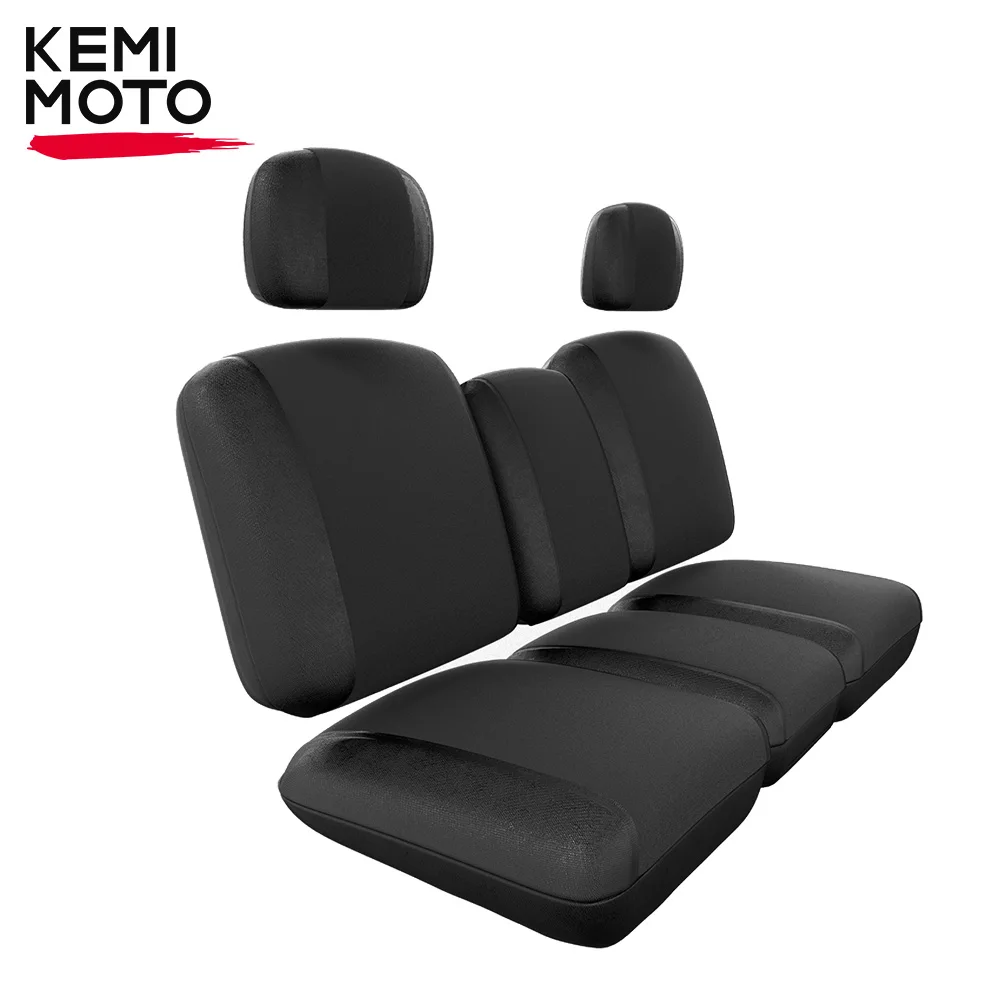 

KEMIMOTO UTV 1680D Front Two Doors Split Bench Seat Covers w/ Headrest for Can-Am Defender DPS HD7 HD9 HD10 CAB 6X6 PRO DPS