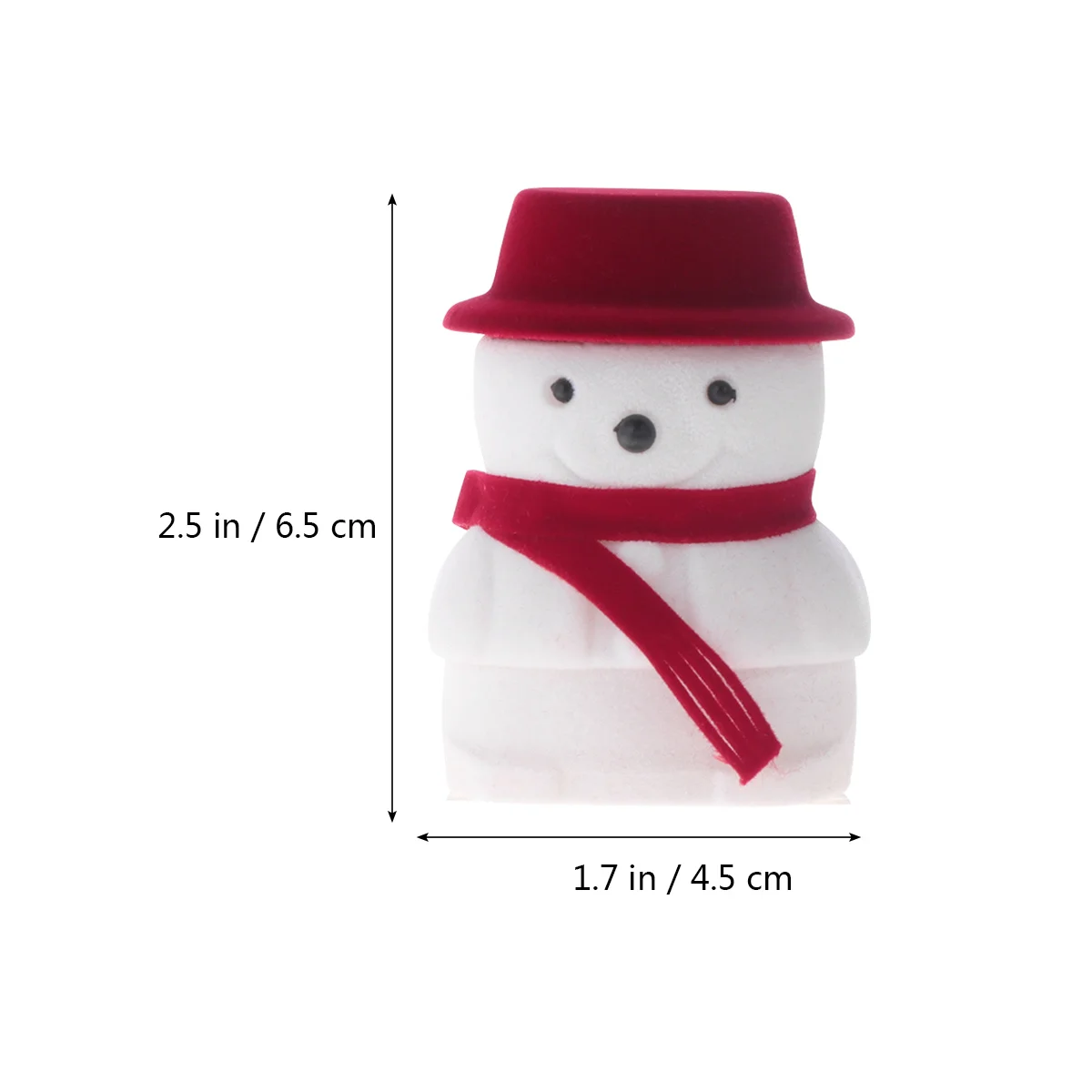 

Snowman Jewelry Storage Box Flannel Ring Holder for Necklace Earrings Gift Packaging Ring Box Jewelry Packing Case