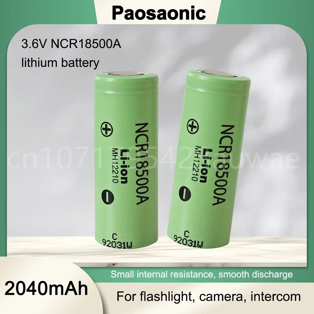 The NCR18500A 3.6V 2040mah Lithium Battery Is Rechargeable and Can Be Used To Assemble Power Batteries for Electric Vehicles