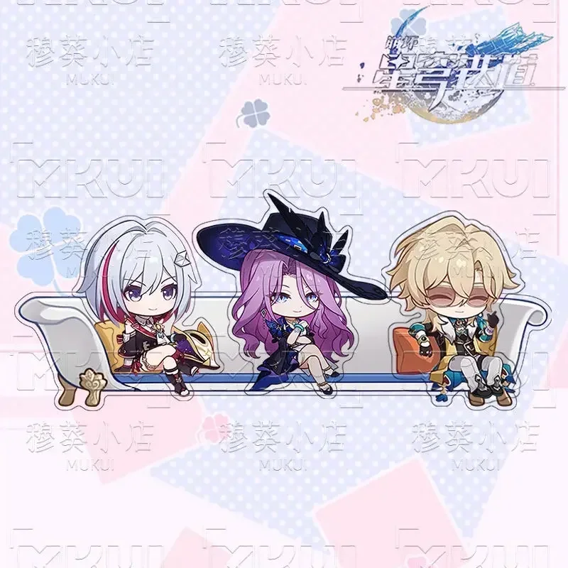 Honkai:Star Rail Boothill Jade Live Broadcast Guest Or Host Magnetic Sofa Sitting Character Acrylic Fridge Sticker Desk Ornament