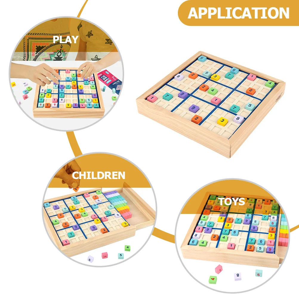 Spel Schaken Kinderspeelgoed Wiskunde Kinderen Vroeg Onderwijs Casual Sudoku Rekenen Leren Houten Educatief