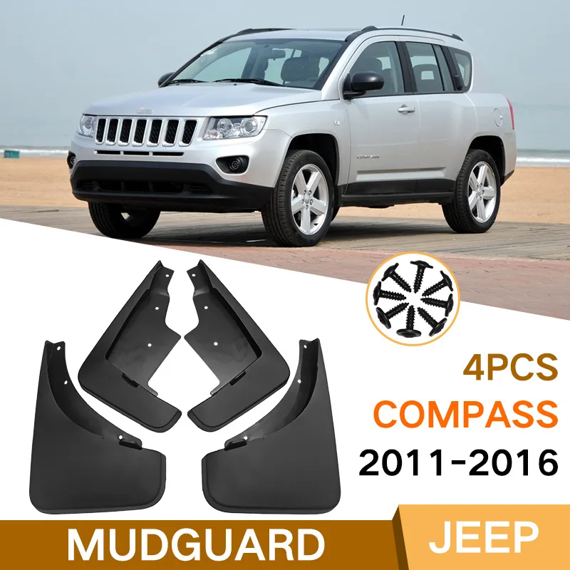 

For Jeep Compass 2011-2016 black car mudguard Reduce dust Resist tire dirt car accessories tools