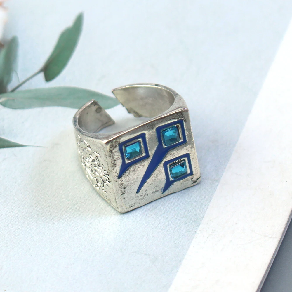 أنيمي أفرلورد اطلاق النار ستار تأثيري الدائري YGGDRASIL عينز أوال ثوب مومونغا حلقة قابلة للتعديل لمحبي الدعامة الملحقات #6