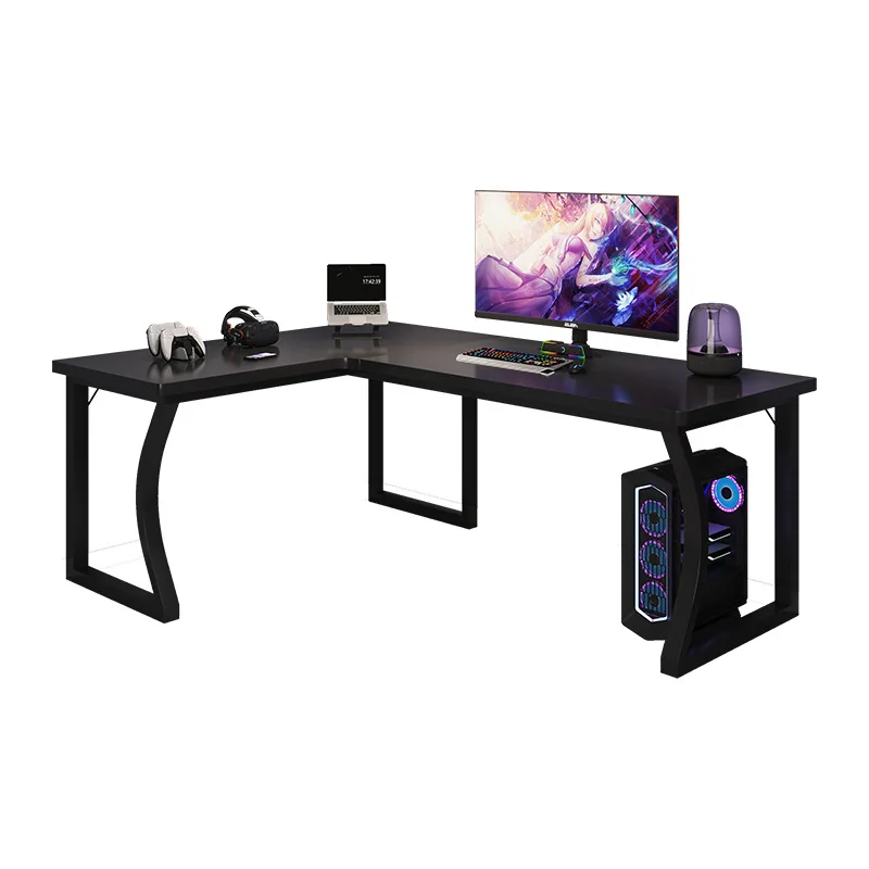 

L-shaped corner computer table e-sports table and chairs corner desk bookshelf integrated bedroom home study table desk