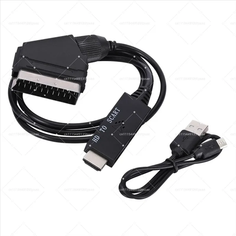 Low Power SCART AV Conversion Cable With USB Power Supply B50B-Adapter