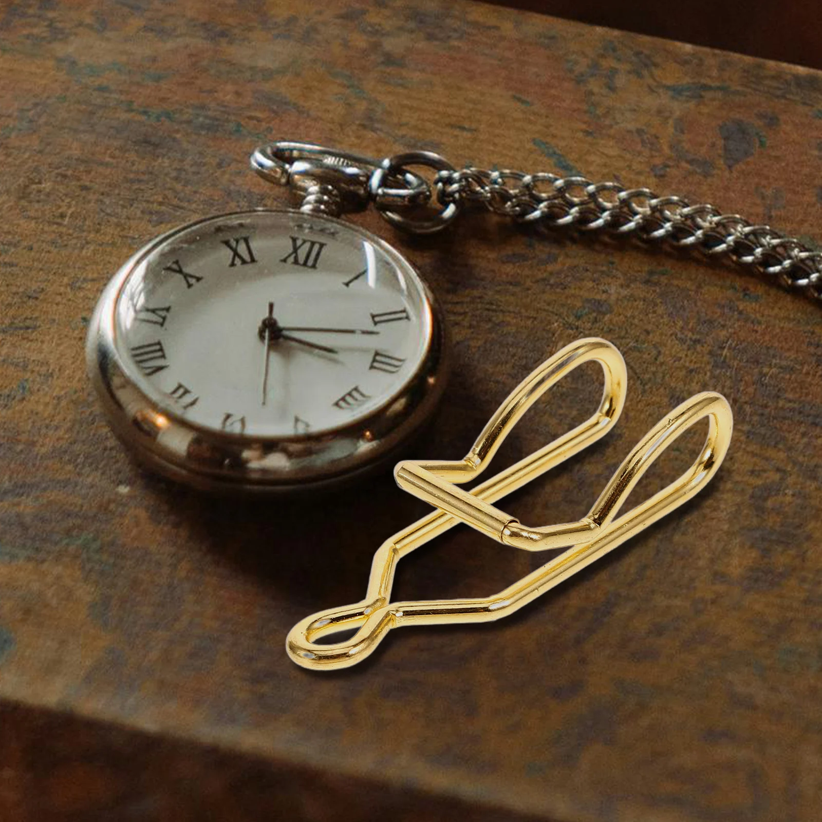 

50pcs Chain Accessories Clasps DIY Craft Iron Metal Parts for Pocket Watch Pants Cowboy Chain Smooth