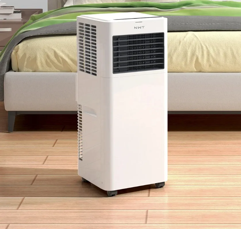 220V 700W Mobile Portable Air Conditioner 3-in-1 Cooling Dehumidifier Air Fan, Installation-Free Removable Mini Air Cooler