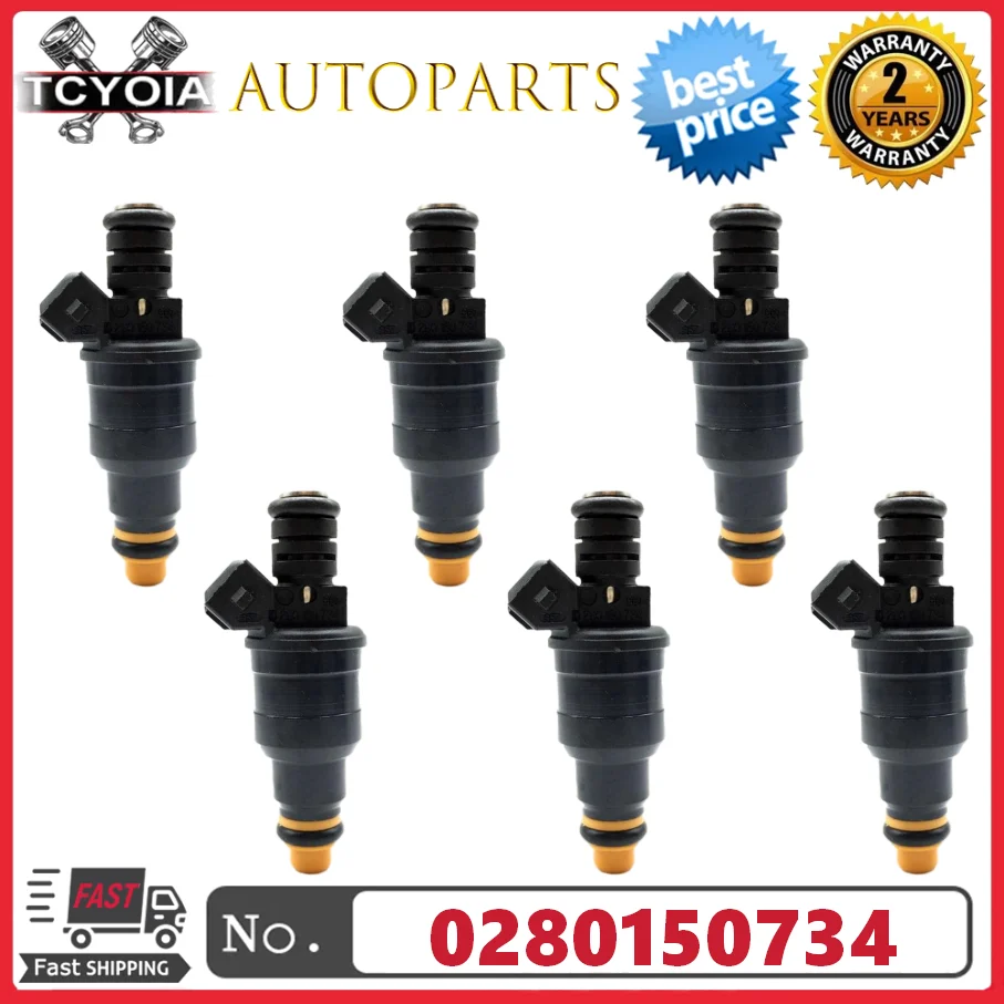 

4/6pcs Fuel Injectors 0280150734 For 1985-1995 Volvo Peugeot 1.9L 2.1L 2.2L 2.3L 2.8L 2.9L