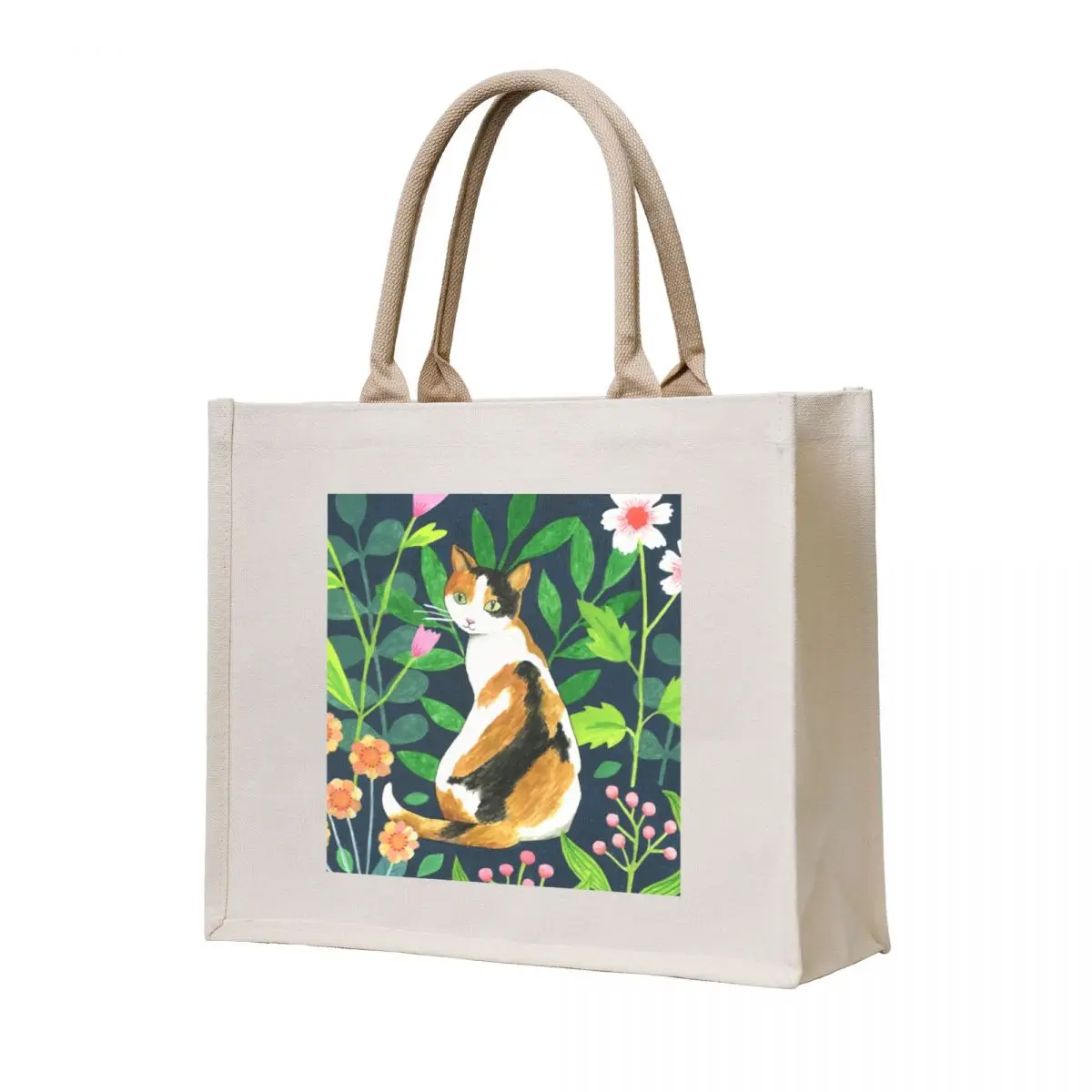 

Calico Cat Tote Bag shopping bag logo shopper bag women canvas Shopper