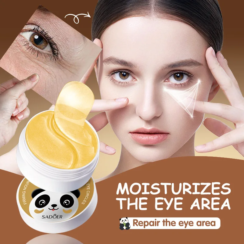 Golden Snail Tightening and Nourishing Eye Mask, Used for Removing Dark Circles, Moisturizing and Caring for Eye Periphery Care
