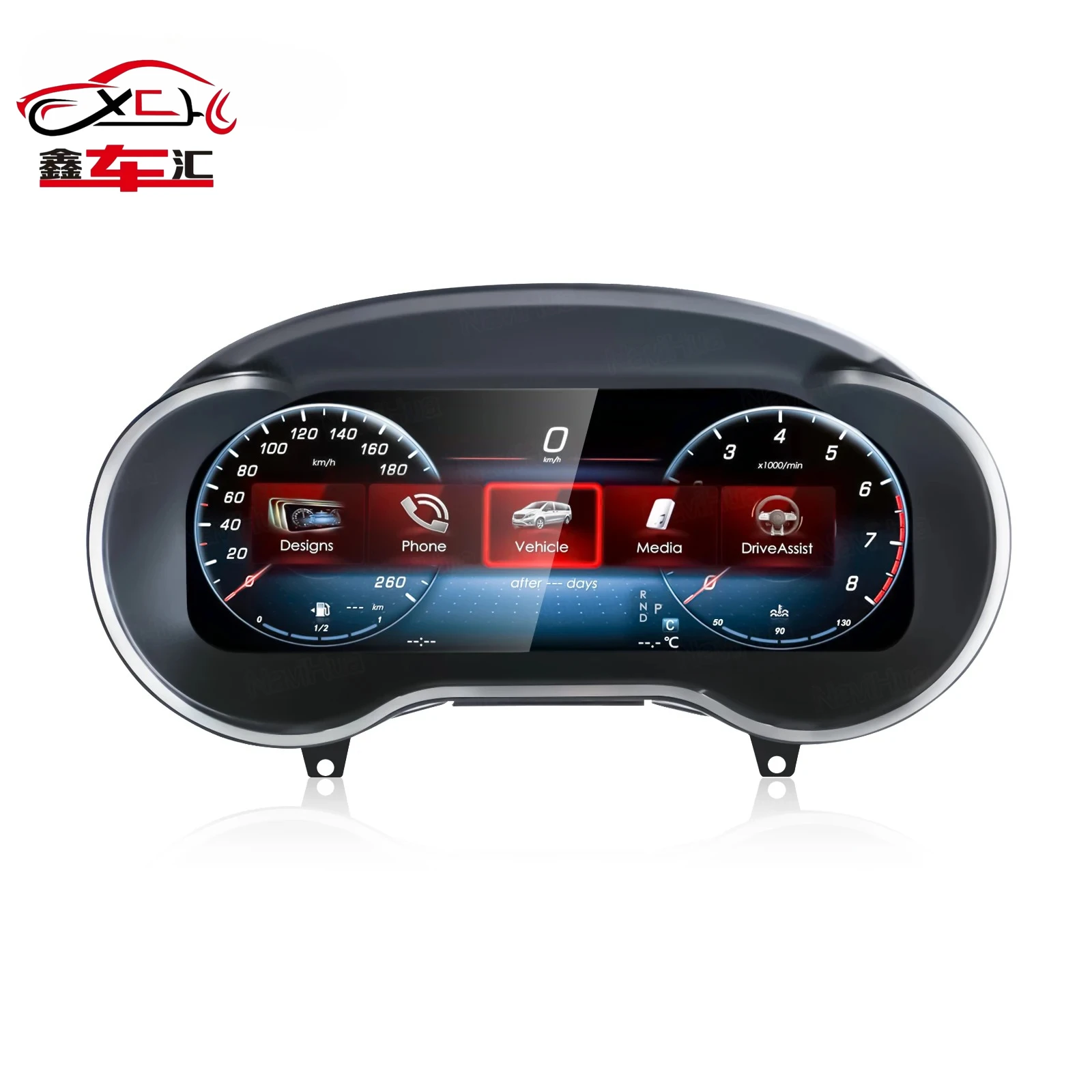 

NaviHua 12.3''Instrument Cluster Digital Speedometer LCD Dashboard For Mercedes Benz GLC/C-Class W205 W204 Panel Screen Monitor