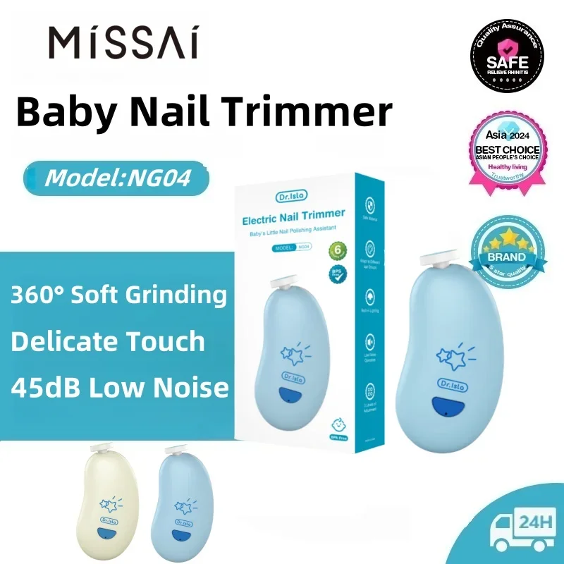 

Electric Baby Nail Trimmer With Light - Easy-to-Use Kid's Nail Polisher Tool Newborn Care Accessories for Safe using Nail File