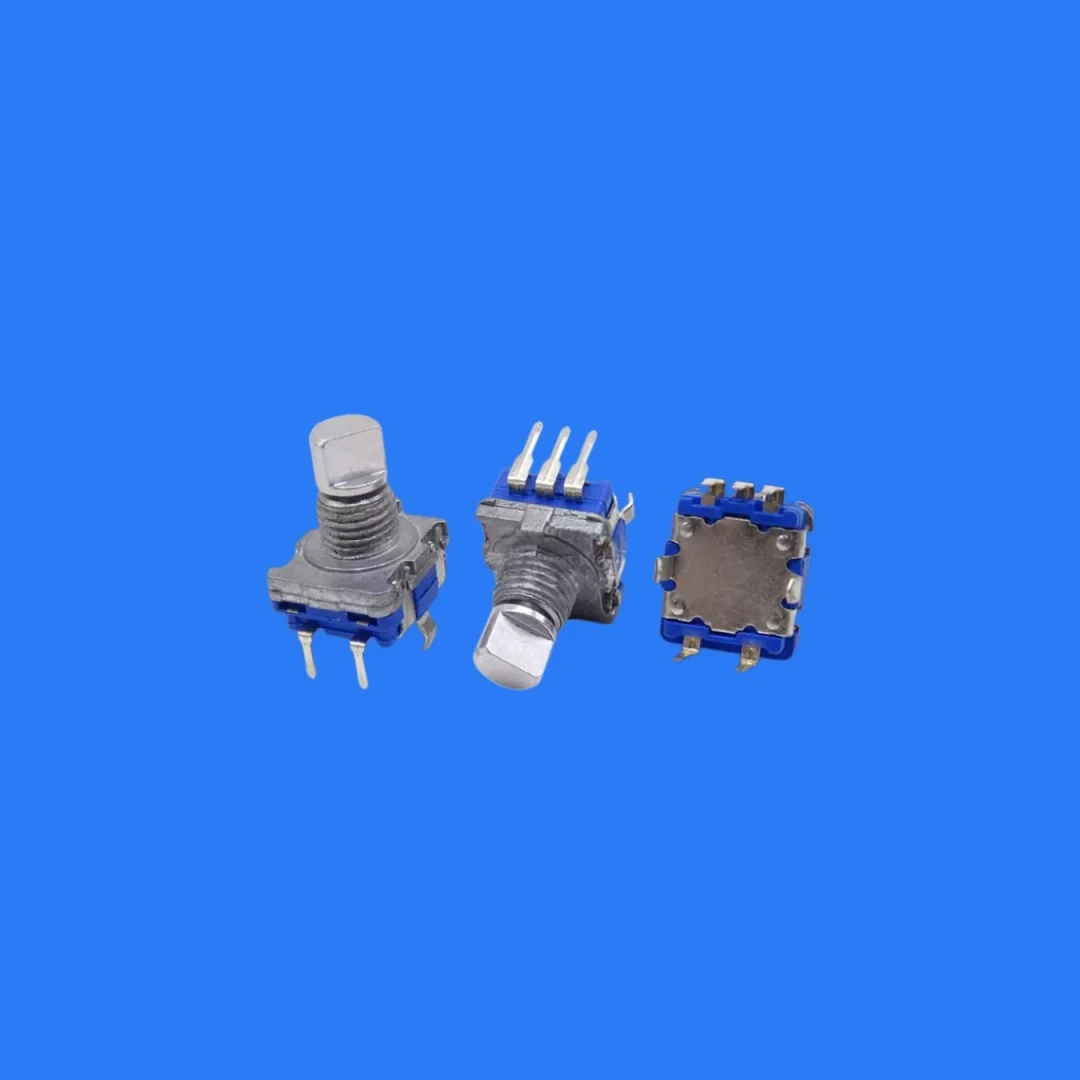 5PCS/high quality coding switch EC11-20 position with switch 10.5MM half axis power amplifier sound switch encoder