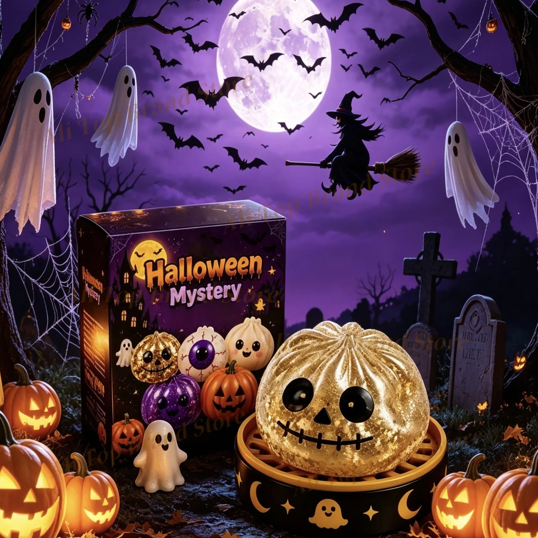 NEW Halloween Ghost Pinch Music, Cross-Border Maltose Squeeze Vent