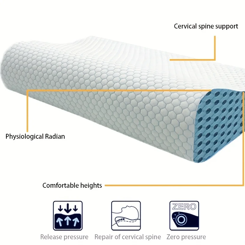وسادة ذاكرة للعناية بالرقبة، ارتفاع مزدوج لتفضيلات النوم المختلفة، عيد الميلاد، هدية عيد الشكر