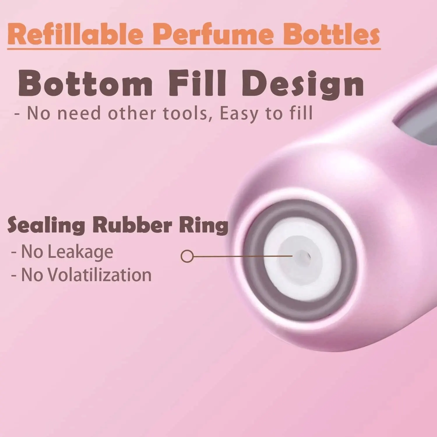 Atomizador de Perfume recargable, minibotella de aluminio para viaje, 5/10ml