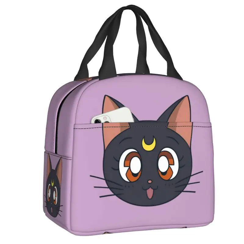 

Термосумка для обедов с изображением Луны из аниме «Сейлор Мун», водонепроницаемая, с изоляцией, для женщин и детей, контейнер для еды, сумка-тоут