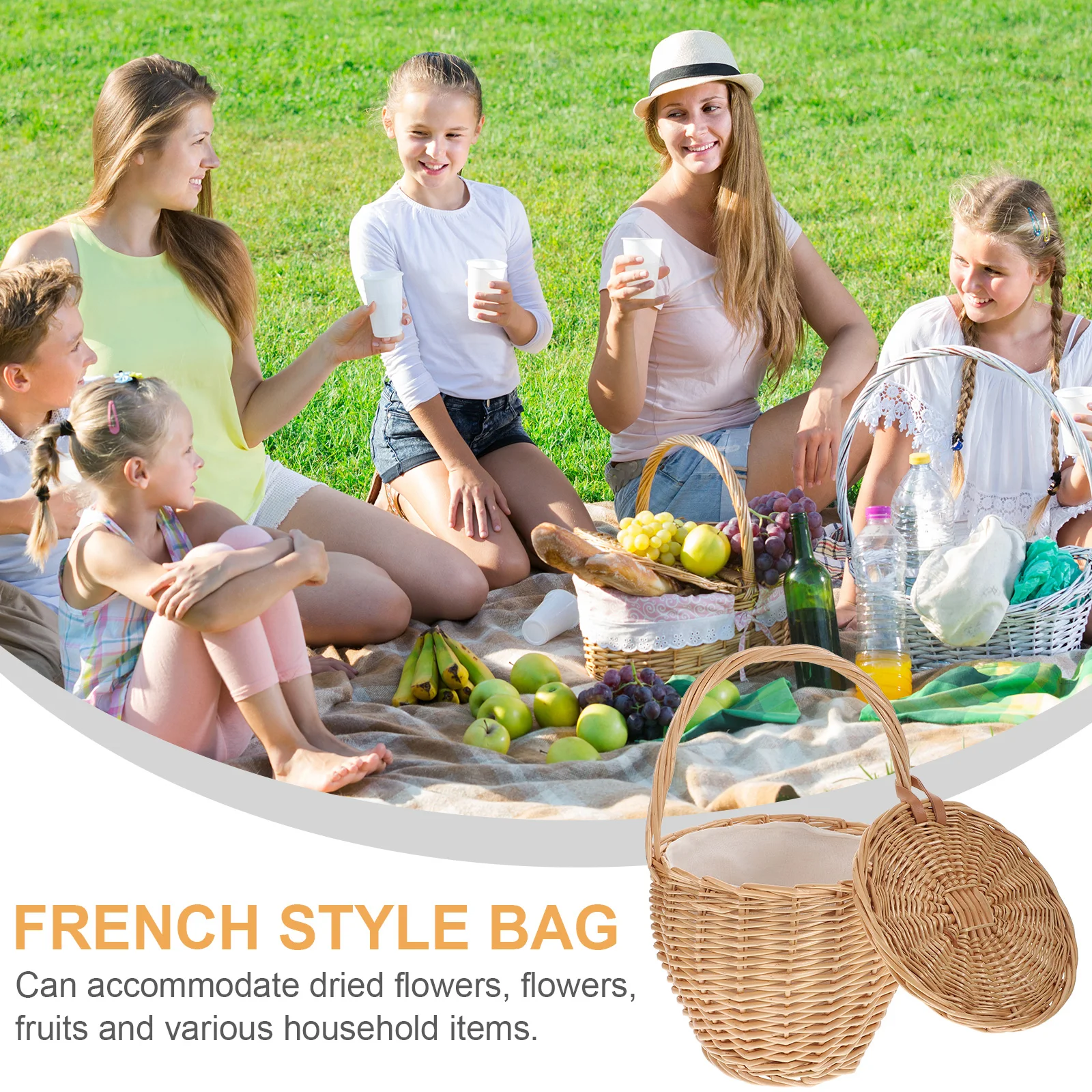 

Сумка из ротанга, женская сумка, тканая корзина, ручная работа, натуральный материал, большая стильная сумка, вместительная дорожная сумка для хранения