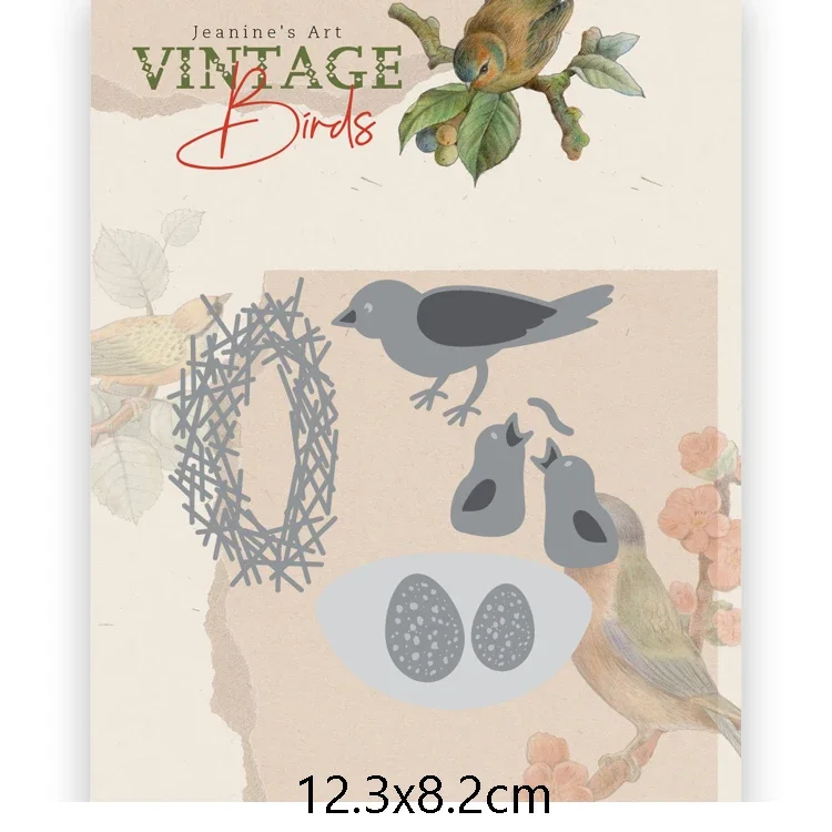 Piggy Craft metal cutting dies cut die mold Bird's nest frame Scrapbook paper craft mold blade punch stencils dies
